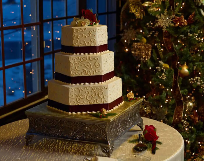 Festive Wedding Cake
