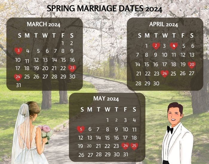 Spring Marriage Dates 2024