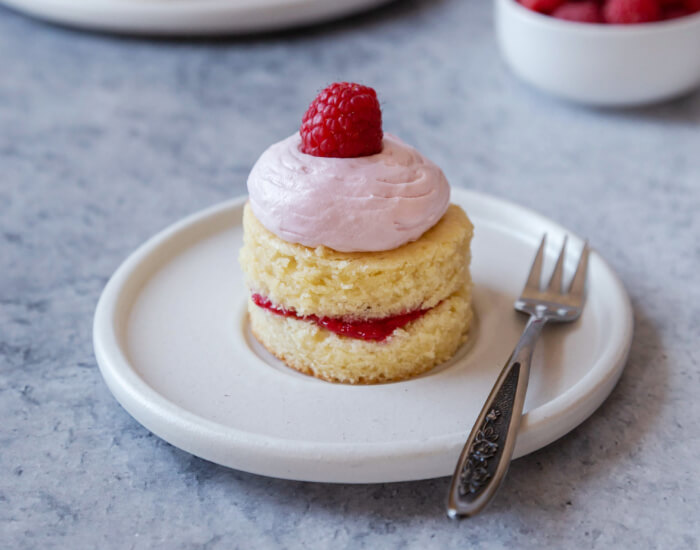 Vanilla Raspberry Mini Cakes