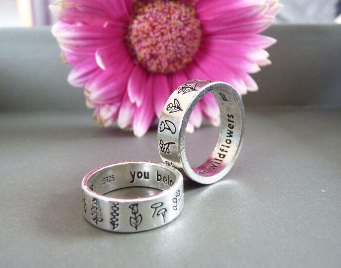 Wildflowers Wedding Ring