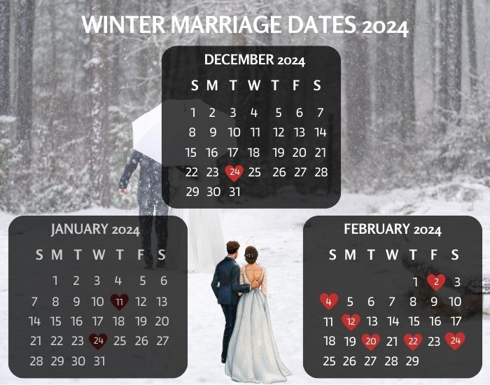 Winter Marriage Dates 2024