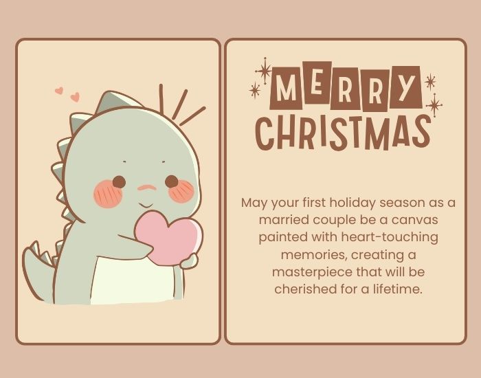 Heart Touching Christmas Wishes to a Newly Married Couple 3