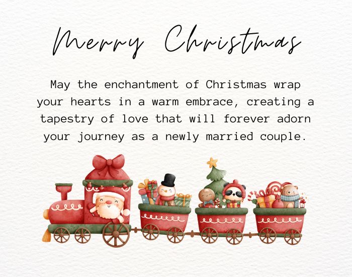 Heart Touching Christmas Wishes to a Newly Married Couple