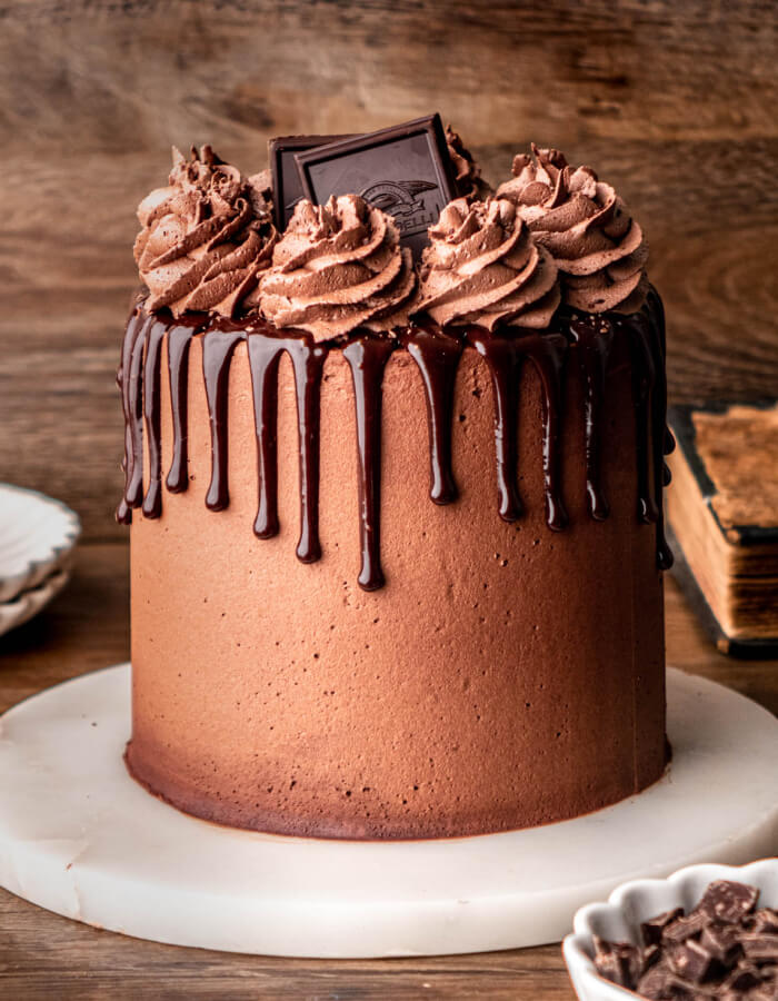 Layered Chocolate Drip Cake