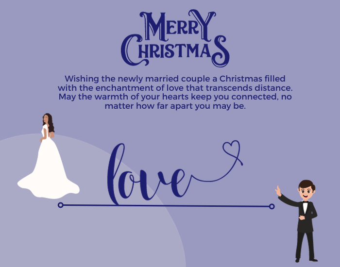 Long-Distance Christmas Wishes to a newly married couple 1