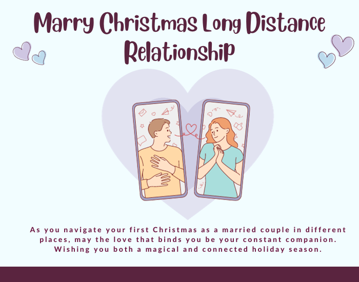 Long-Distance Christmas Wishes to a newly married couple 2