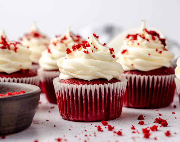 Red Velvet Wedding Cupcakes