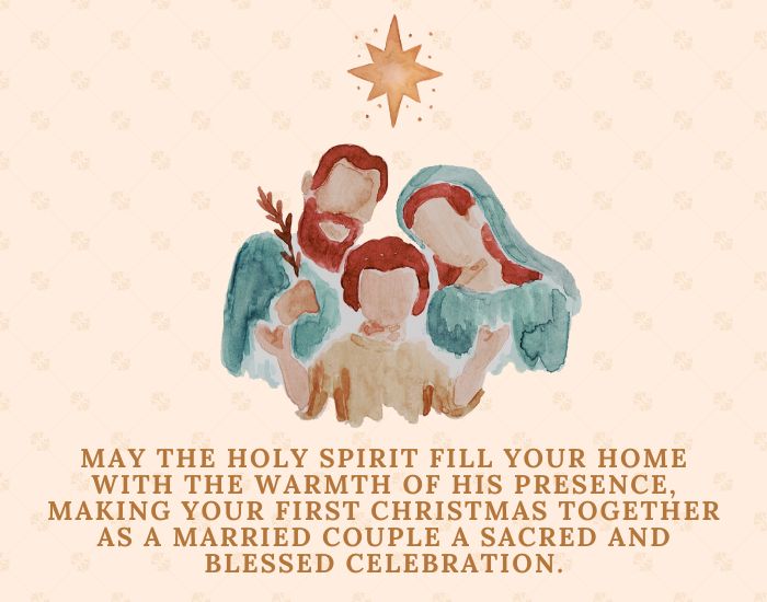 Religious Christmas Wishes to a Newly Married Couple