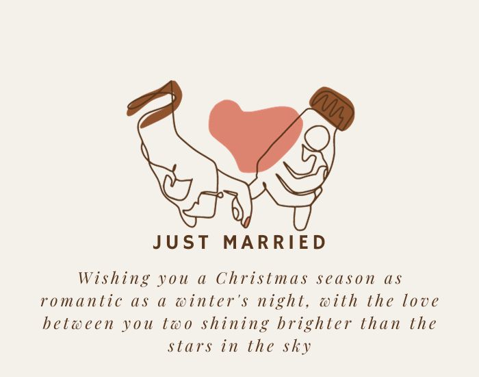 Romantic Christmas Wishes to a Newly Married Couple 1