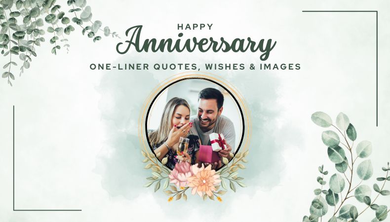 Wedding Anniversary One-liner Quotes, Wishes & Images