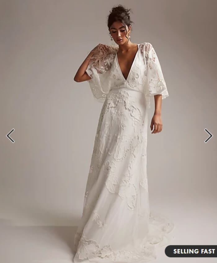 Amelia Cutwork Embroidered Wedding Dress