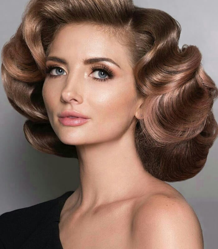 Bouffant Beauty with Retro Waves
