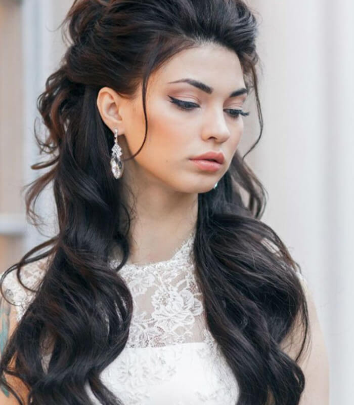 Classic Half-Updo with Volume