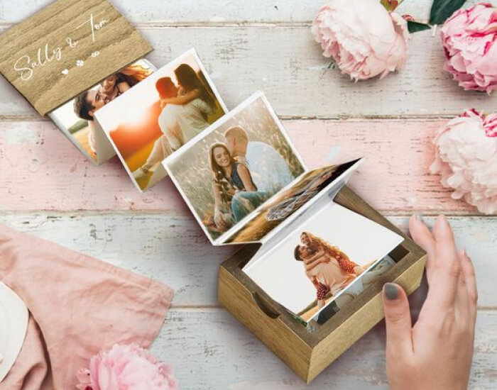 Customized Pull-Out Photo Album Box