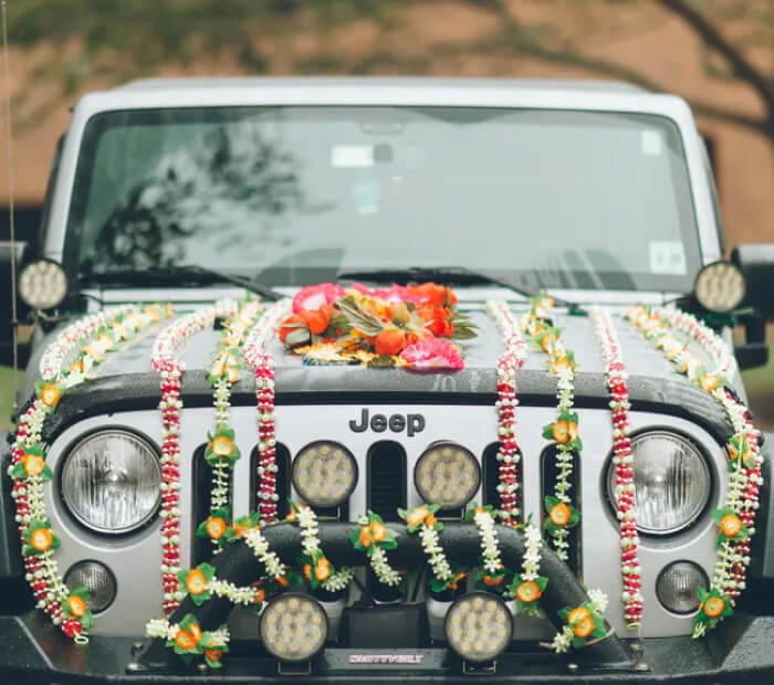 DIY Decorated Car Wedding Entrance Cars Ideas
