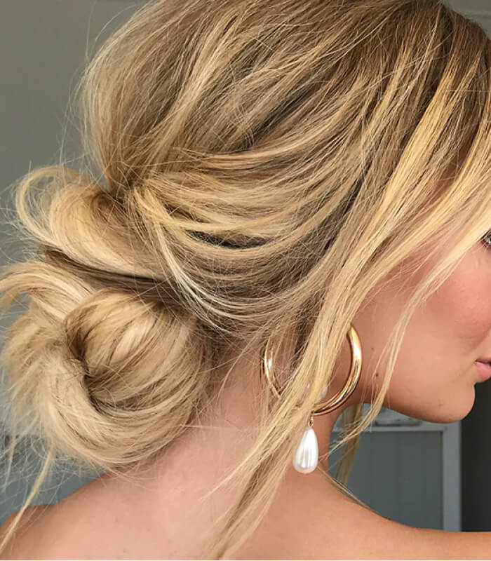 Messy Bun Magic with Textured Curls