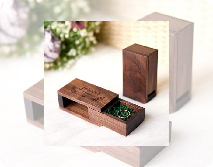 Customized Wooden Ring Holder
