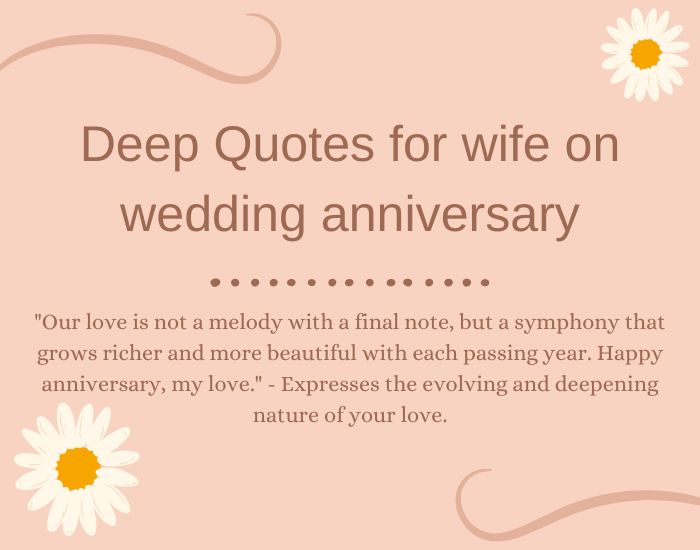 Deep Quotes for wife on wedding anniversary
