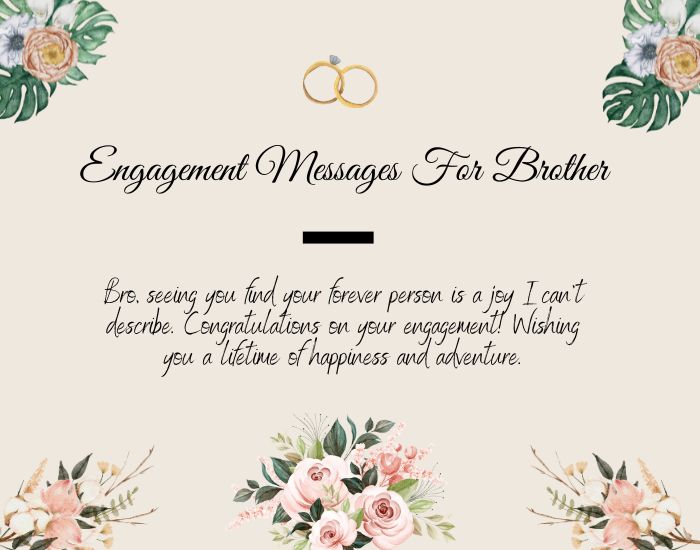 Engagement Messages For Brother