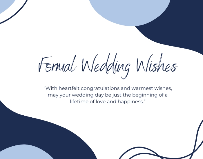 Formal Wedding Wishes