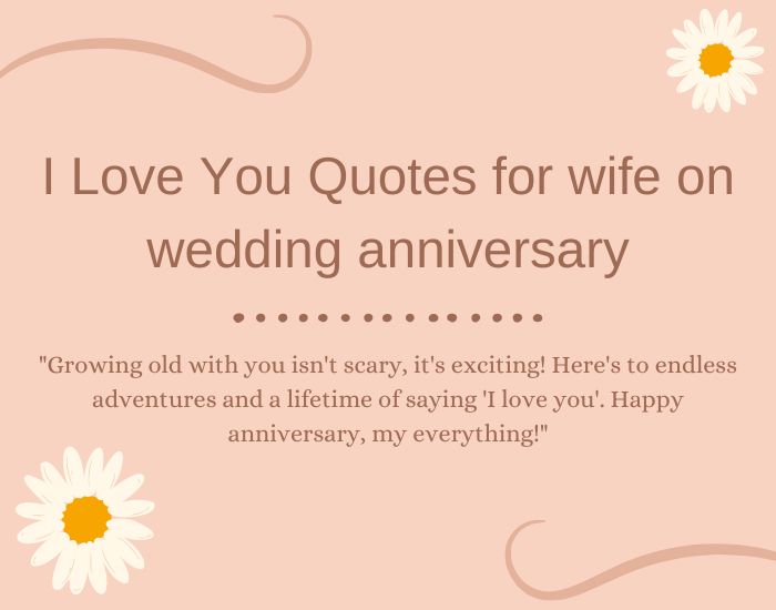 I Love You Quotes for wife on wedding anniversary