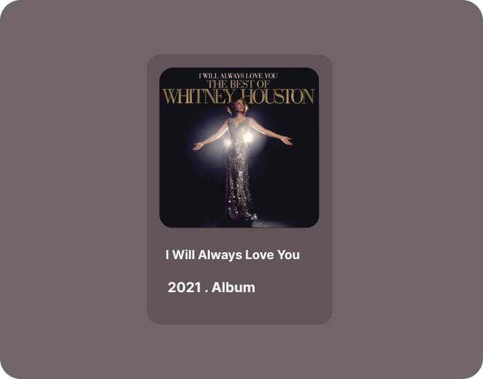 _I Will Always Love You_ by Whitney Houston