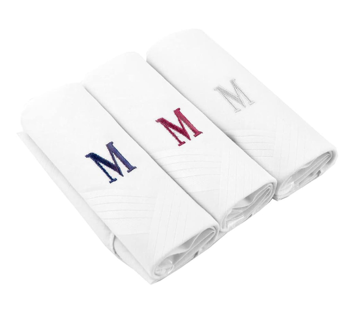 Monogrammed Handkerchief Set