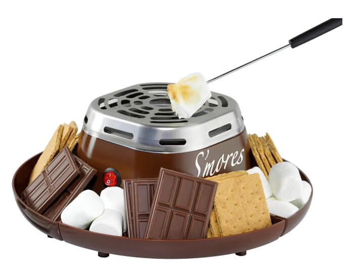 Nostalgia Indoor Electric Stainless Steel Smores Maker