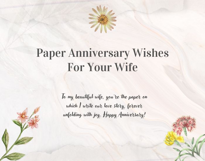 Paper Anniversary Wishes
