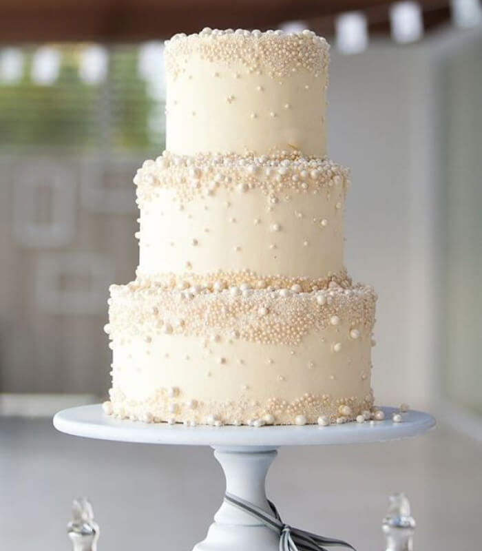 Pearl Wedding Cake Designs