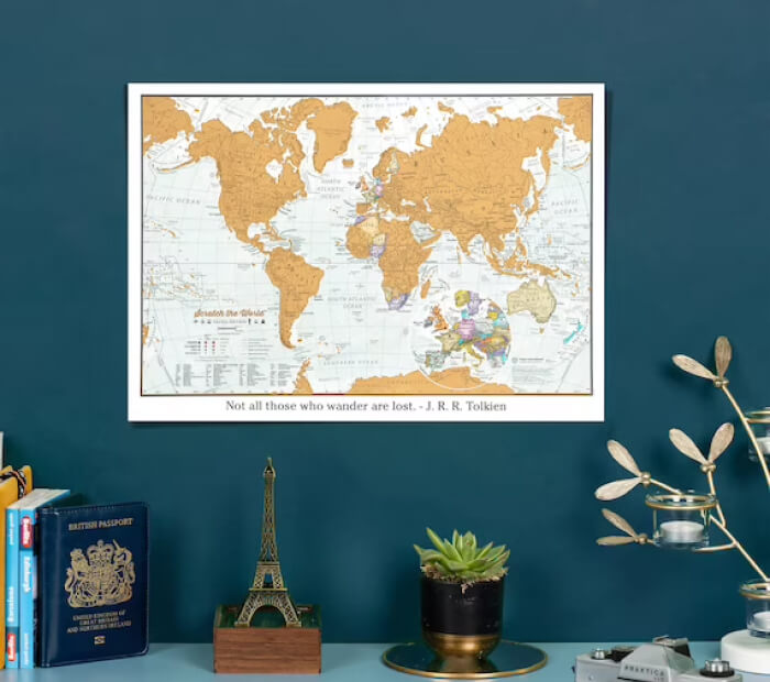 Personalised Scratch The World Travel Map