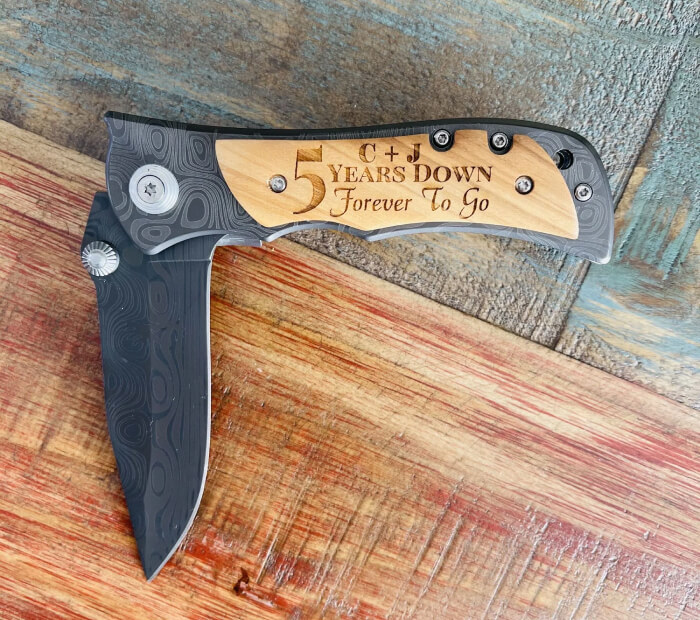 Personalized Anniversary Knife