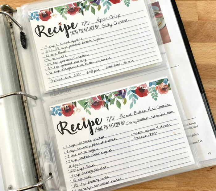 Recipe Book of Shared Meals