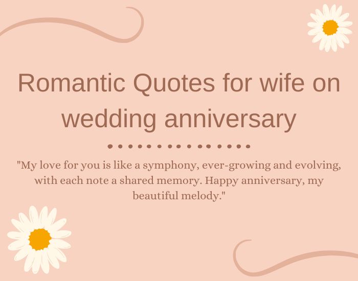 Romantic Quotes for wife on wedding anniversary