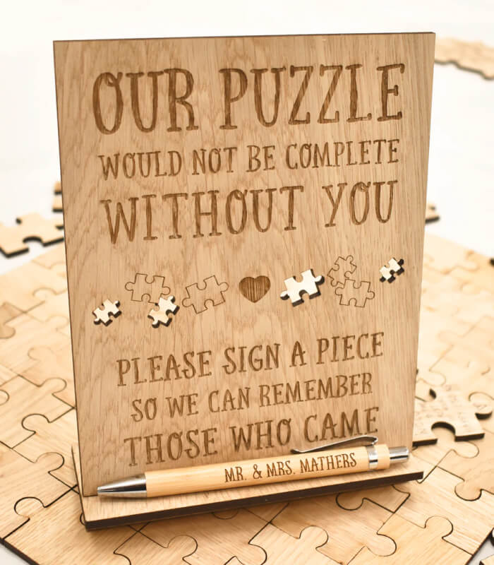 Wedding Guest Book Puzzle