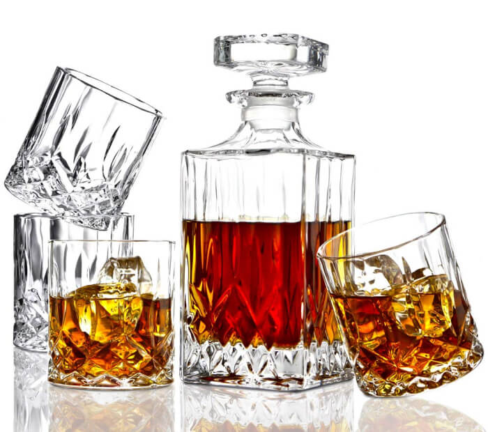 Whiskey Glasses and Decanter