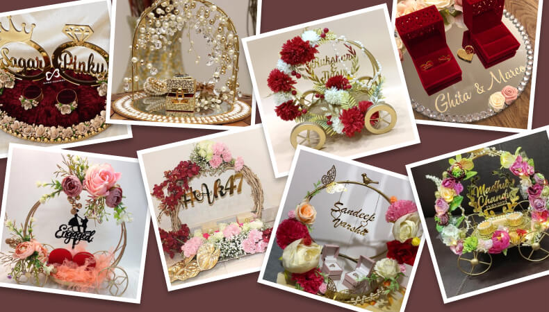 15 Most Appealing Wedding Ring Platter Decoration Ideas