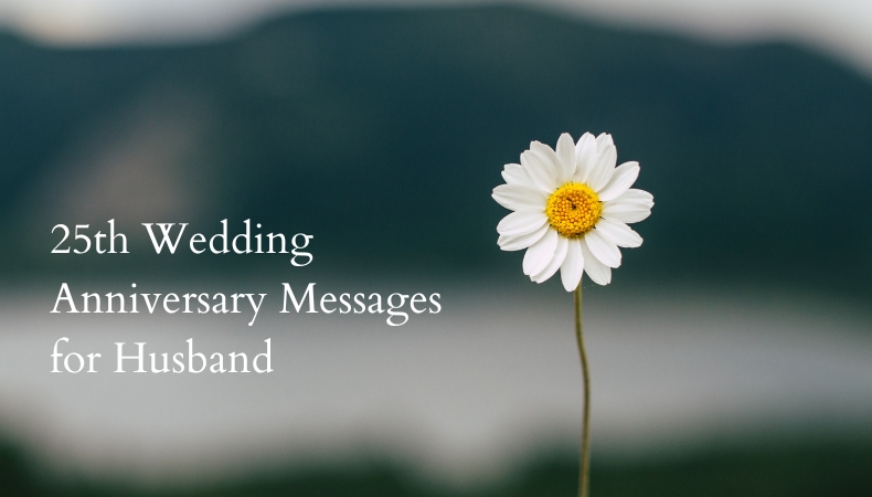 25th Wedding Anniversary Messages for Husband
