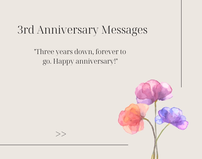 3rd Anniversary Messages
