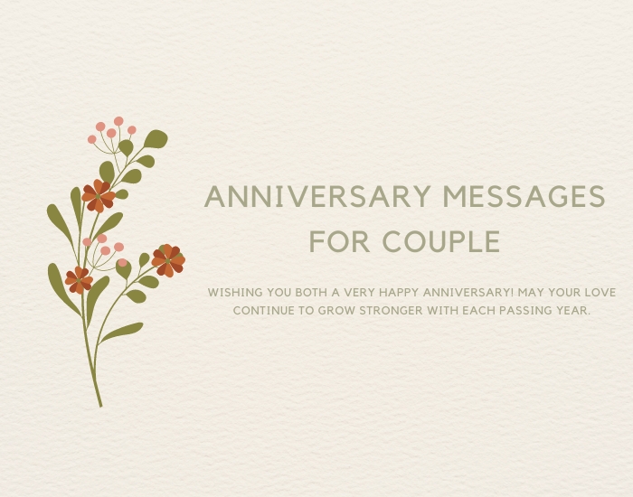 Anniversary Messages For Couple
