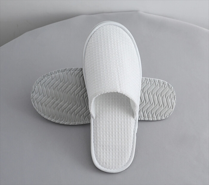 Cotton Waffle Spa Slippers