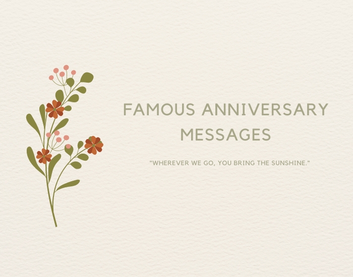 Famous Anniversary Messages