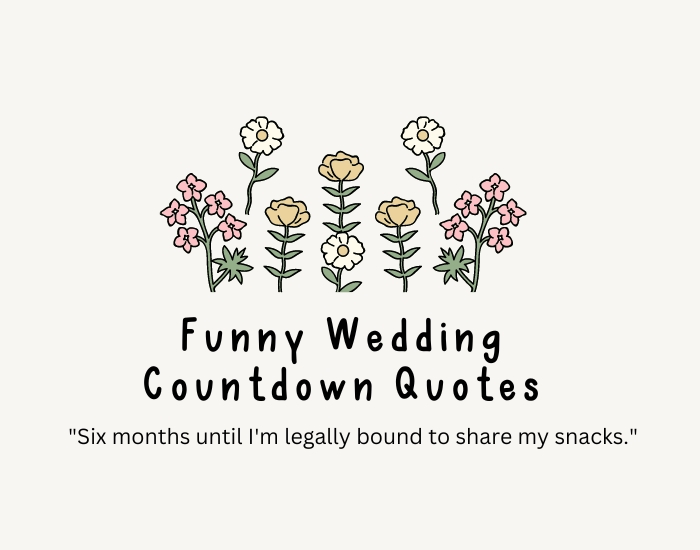 Funny Wedding Countdown Quotes