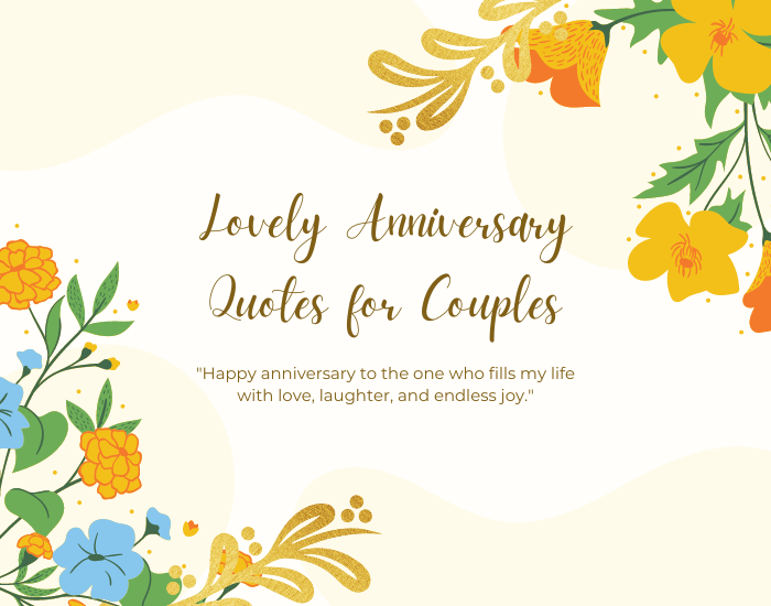 Lovely Anniversary Quotes for Couples