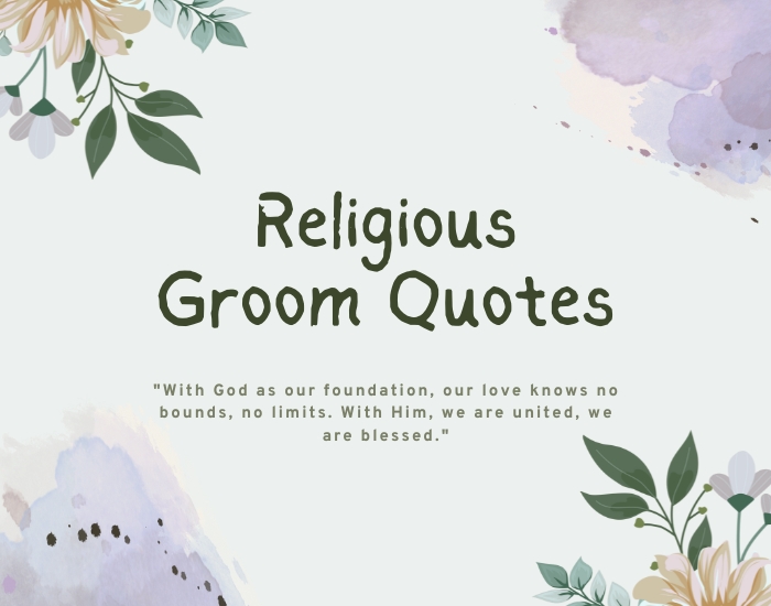 Religious Groom Quotes