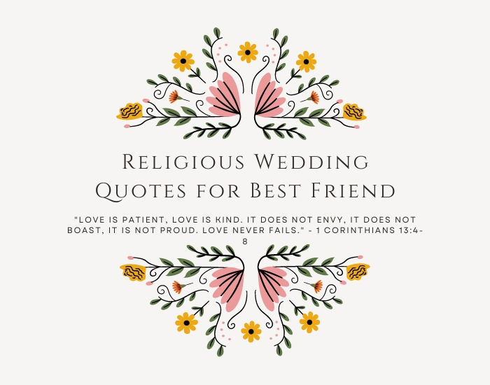 Religious Wedding Quotes for Best Friend