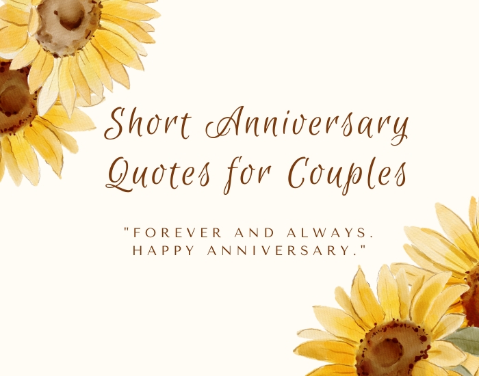 Short Anniversary Quotes for Couples