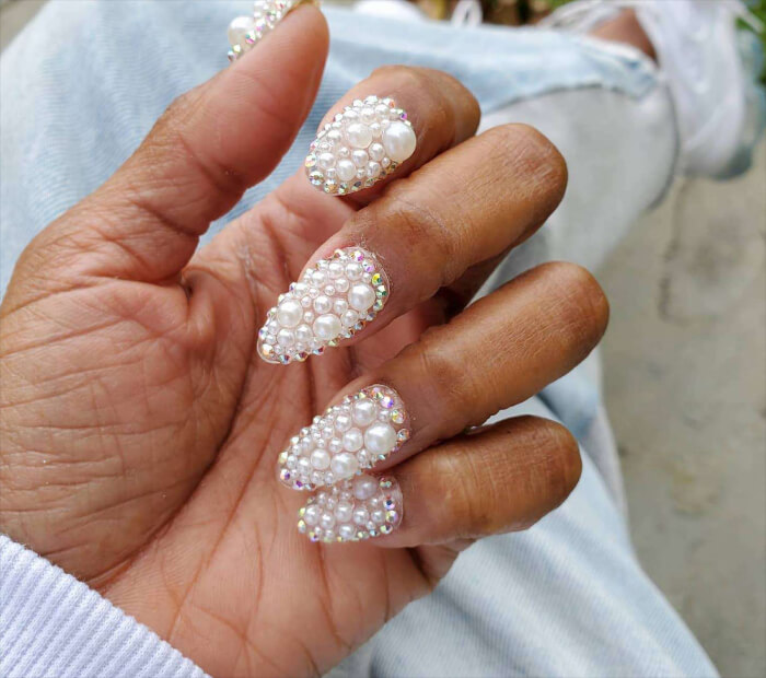 Glitter with a Pearl Accent