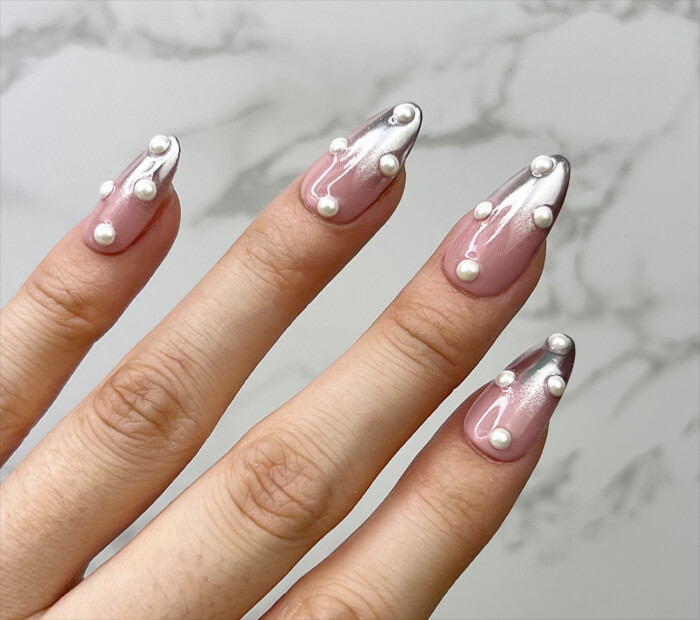 Ombre with a Pearl Embellishment