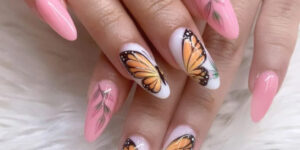 40+ Best Butterfly Nail Designs for Bride at Her Wedding